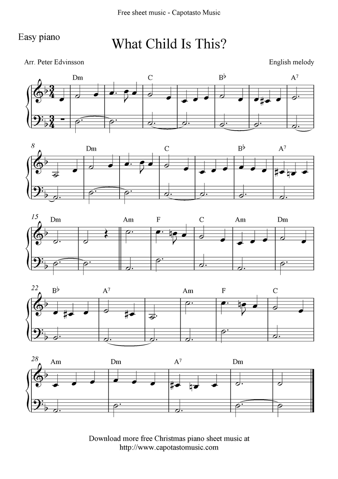 Free Sheet Music Scores: Free Christmas Piano Sheet Music, What inside Christmas Songs Piano Sheet Music Free Printable