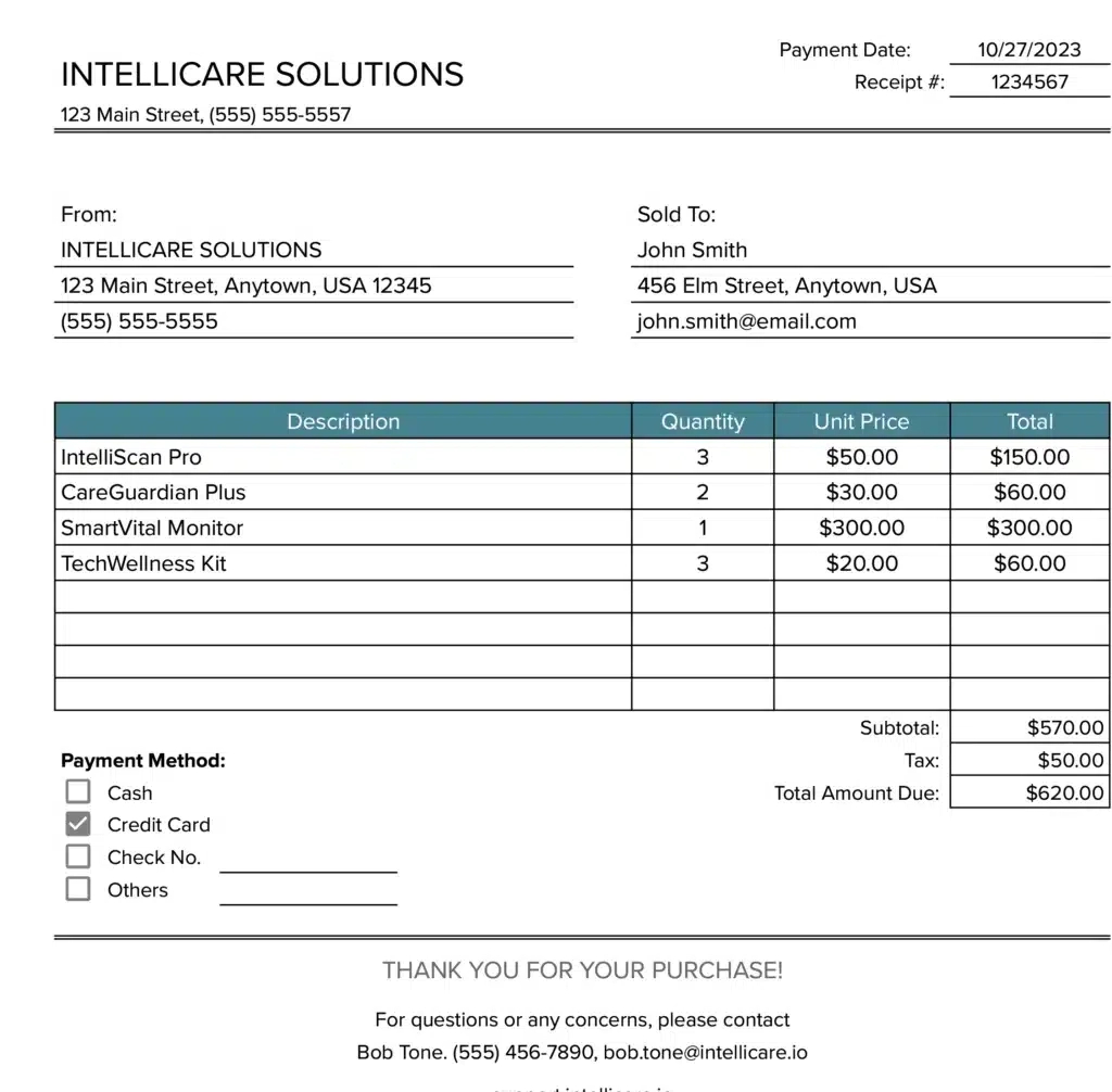 Free Simple Receipt Templates [15+ Designs] - 2024 Edition with regard to Free Printable Sales Receipt Form