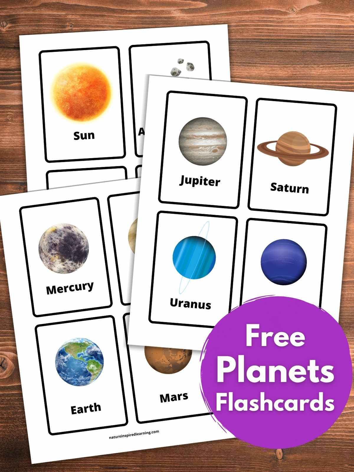 Free Solar System Flashcards - Nature Inspired Learning pertaining to Free Printable Solar System Flashcards