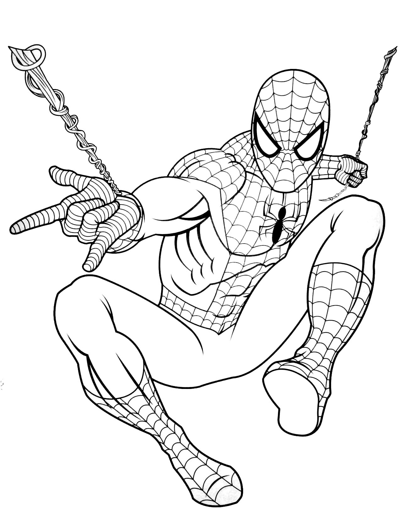 Free Spiderman Drawing To Print And Color - Spider-Man Kids throughout Free Printable Spiderman Coloring Pages