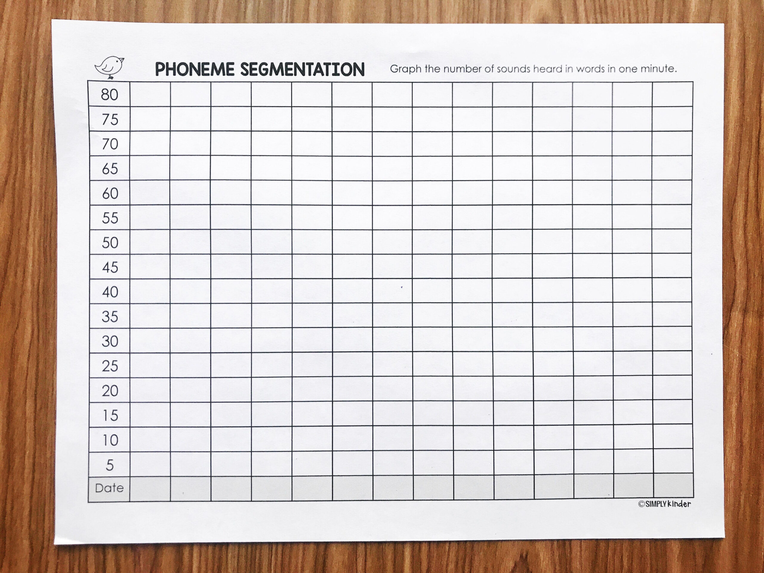 Free Student Data Book - Simply Kinder regarding Free Printable Data Sheets