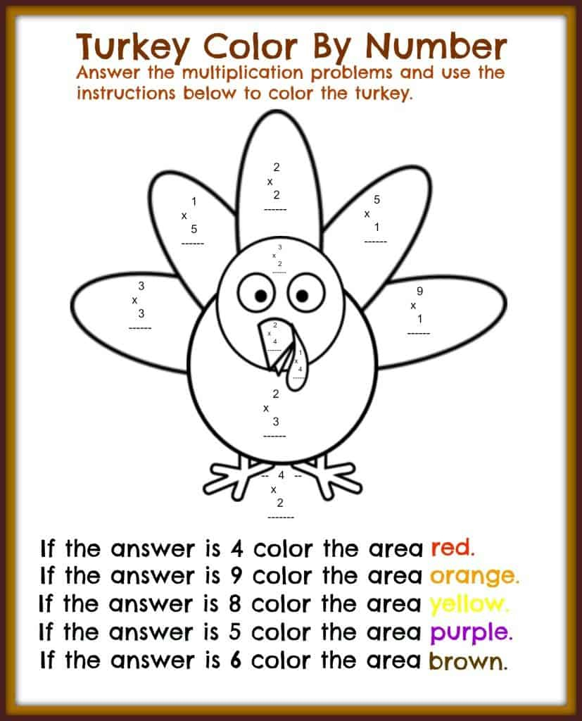 Free Thanksgiving Printable Math Worksheets - Midwest Modern Momma inside Math Worksheets Thanksgiving Free Printable