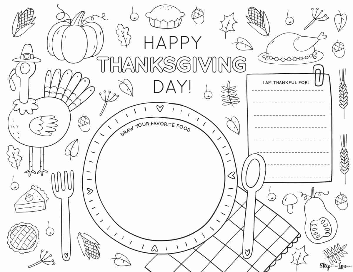 Free Thanksgiving Printables. | Skip To My Lou for Free Printable for Thanksgiving