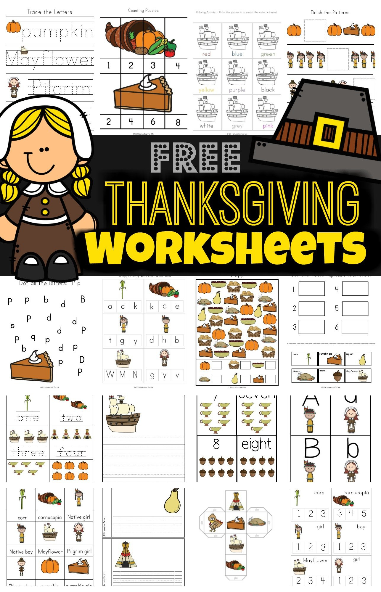 Free Thanksgiving Worksheets For Kids in Free Printable Thanksgiving Math Worksheets For 3Rd Grade