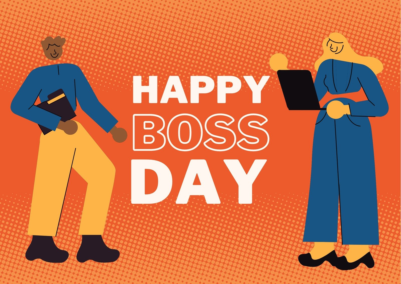 Free To Customize And Print Boss Day Card Templates | Canva regarding Boss Day Cards Free Printable