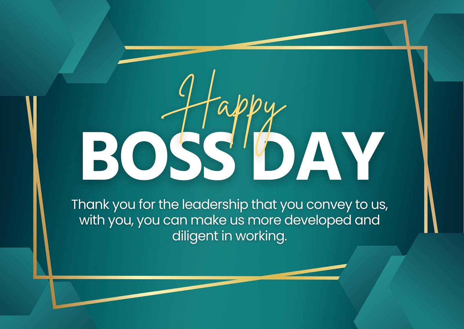 Free To Customize And Print Boss Day Card Templates | Canva throughout Happy Boss Day Cards Free Printable