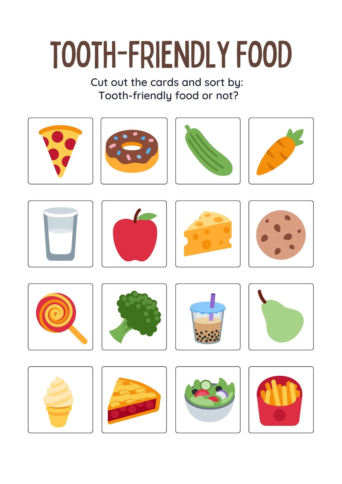 Free To Customize And Print Food Worksheet Templates | Canva in Free Printable Healthy Eating Worksheets