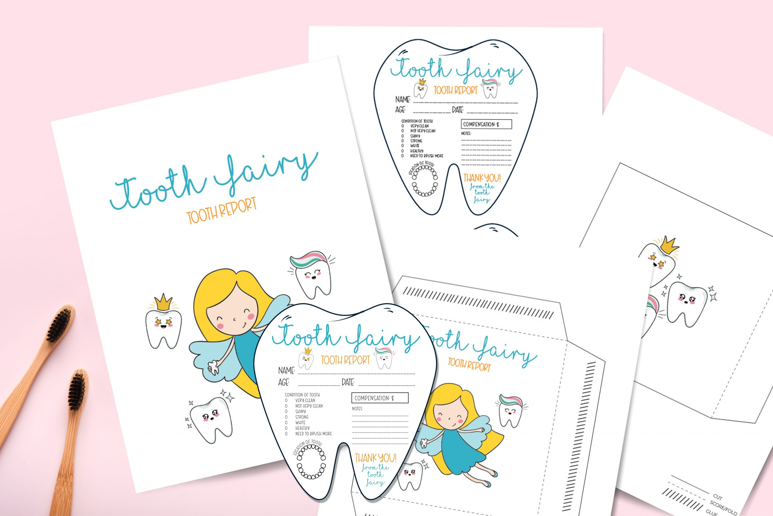 Free Tooth Fairy Printable Note &amp;amp; Receipt For Extra Magic throughout Tooth Fairy Stationery Free Printable