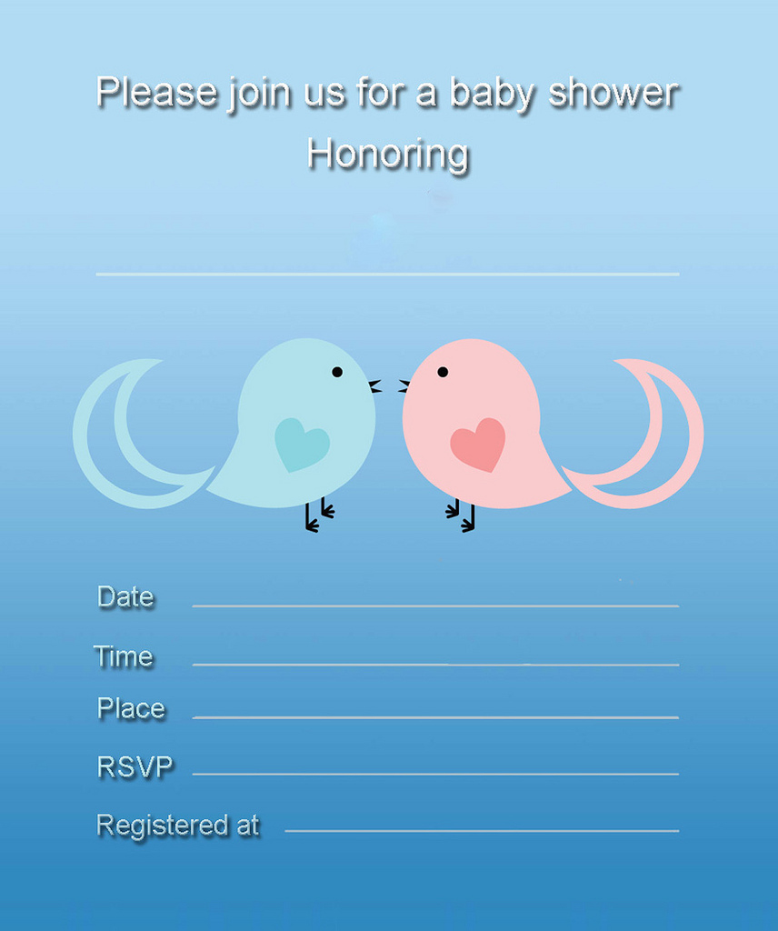 Free Twin Baby Shower Invitations - My Practical Baby Shower Guide intended for Free Printable Twin Baby Shower Invitations