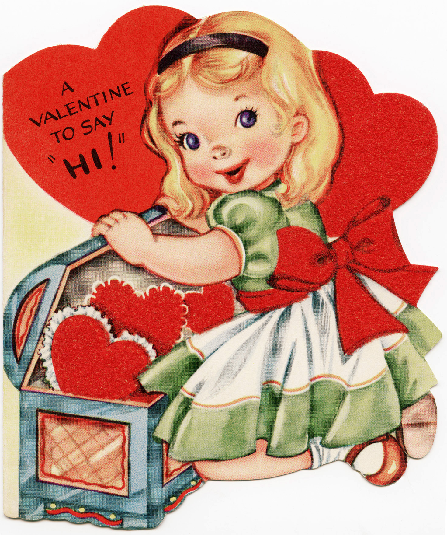 Free Vintage Image ~ A Valentine To Say Hi! - The Old Design Shop in Free Printable Vintage Valentine Clip Art