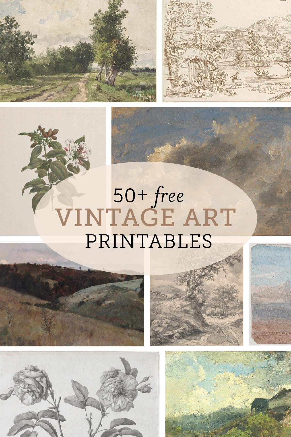 Free Vintage Printable Art Sources - Jenna Sue Design throughout Free Printable Vintage Pictures