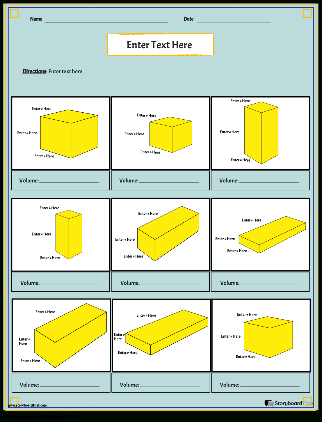 Free Volume Worksheets: Surface Area &amp;amp; Finding Volume with Free Printable Volume Of Rectangular Prism Worksheets