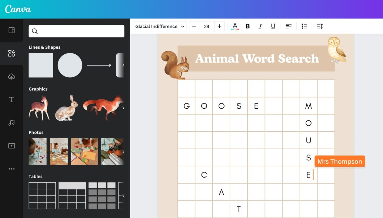 Free Word Search Maker – Make Your Own Word Search | Canva in Word Search Maker Online Free Printable