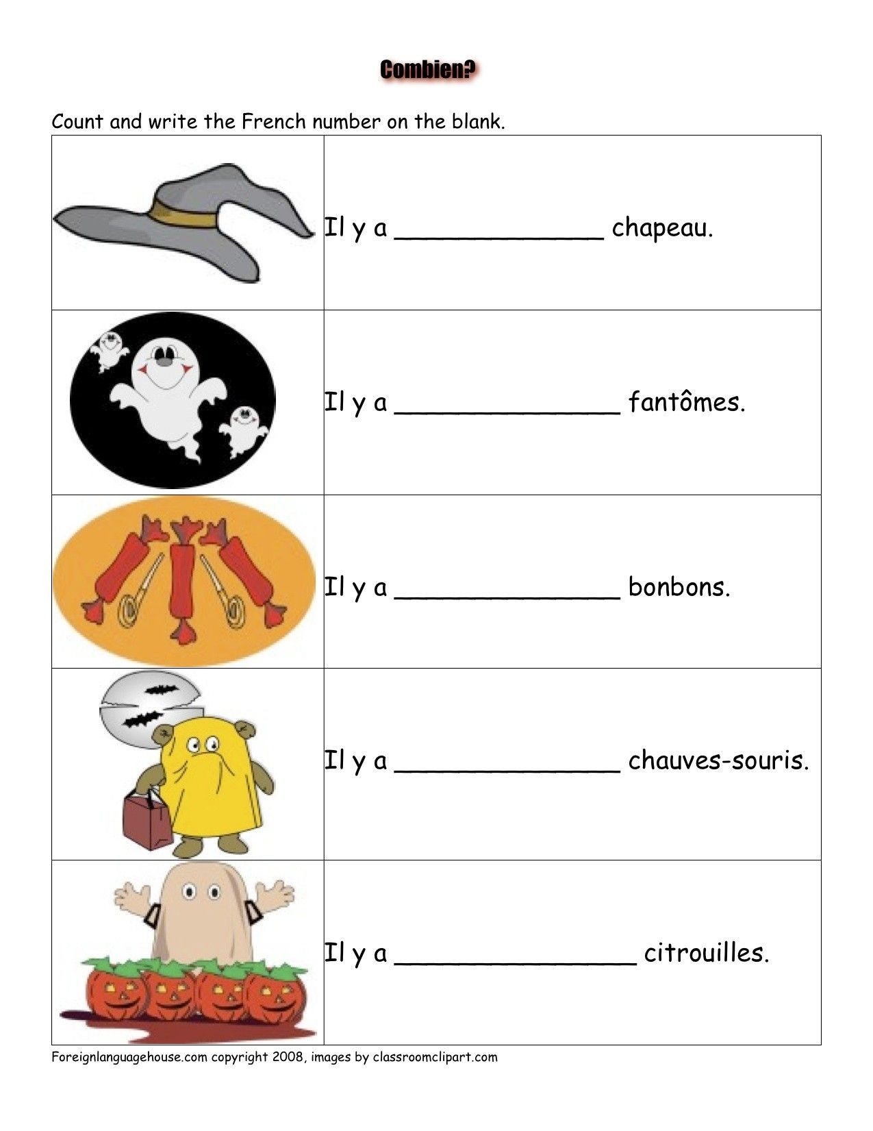 French Worksheet For Kids French Worksheets Halloween | French regarding Free Printable French Halloween Worksheets