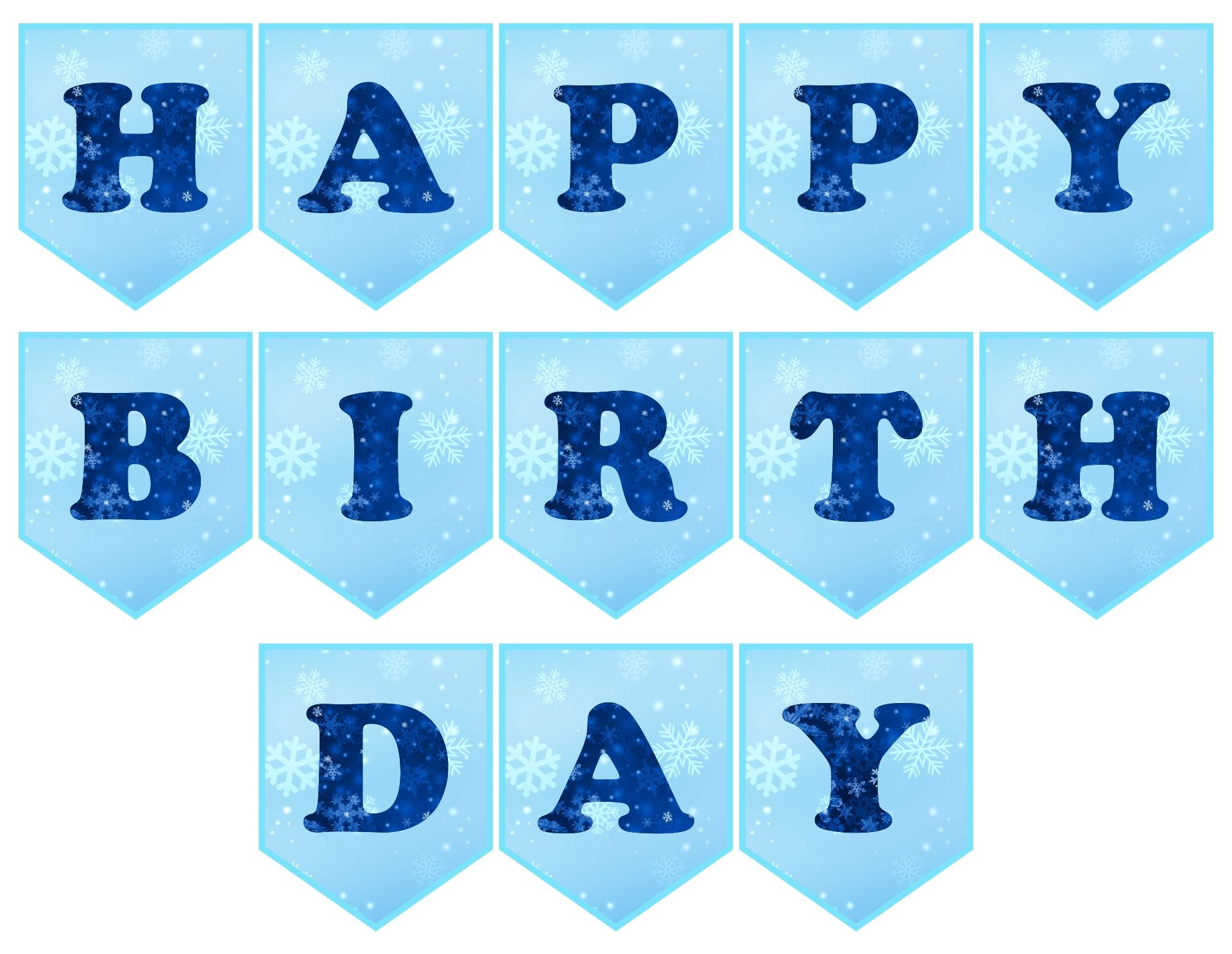 Frozen Banner Happy Birthday - 10 Free Pdf Printables | Printablee for Frozen Birthday Banner Printable Free