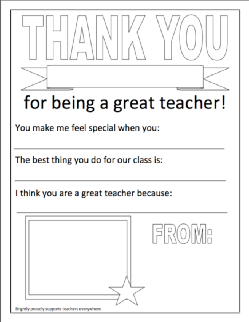 Fun And Easy Printables For Teacher Appreciation Week | Brightly with Free Printables For Teachers