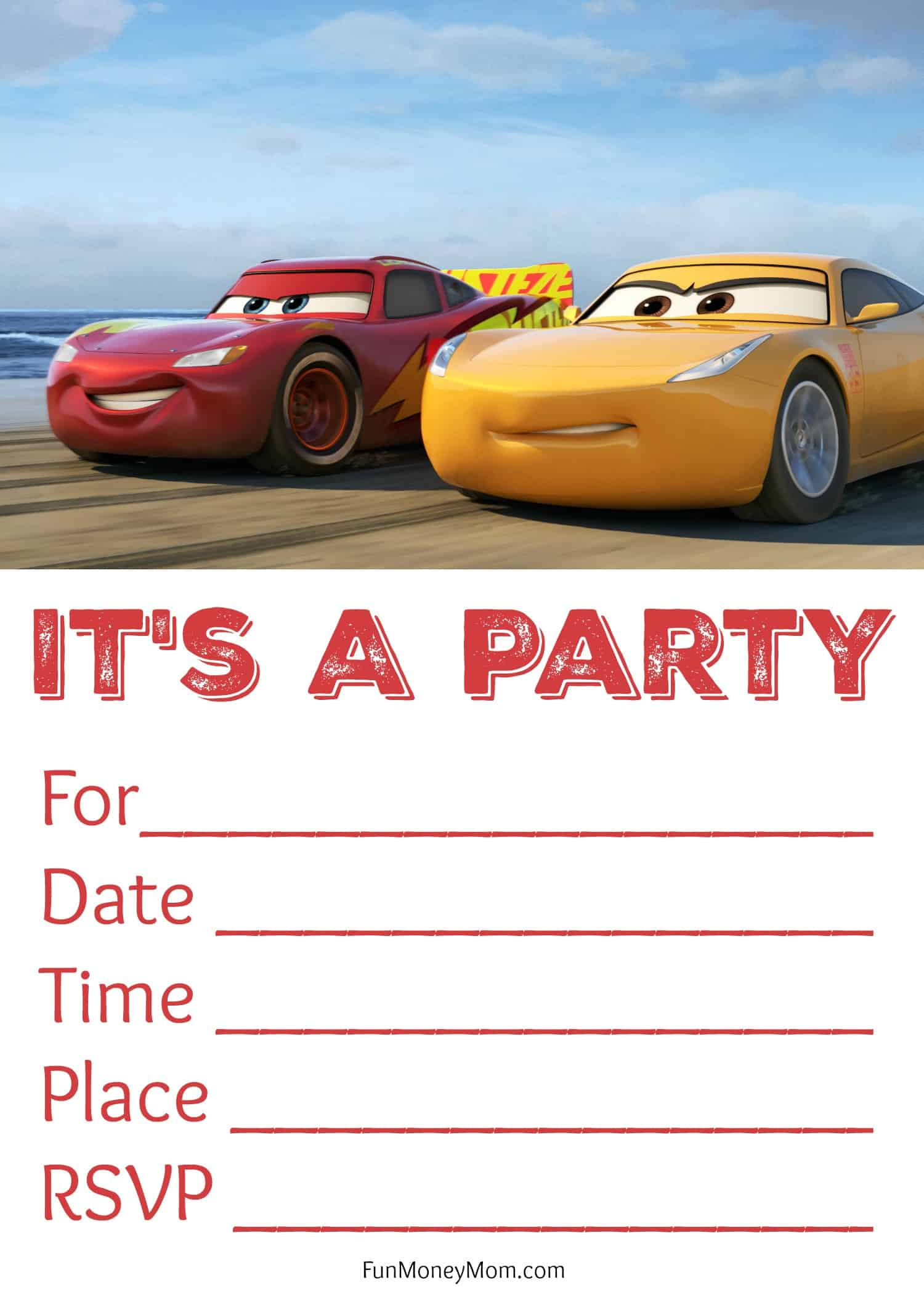 Fun, Food, Travel &amp;amp; More For The Modern Mom inside Free Printable Disney Cars Birthday Party Invitations