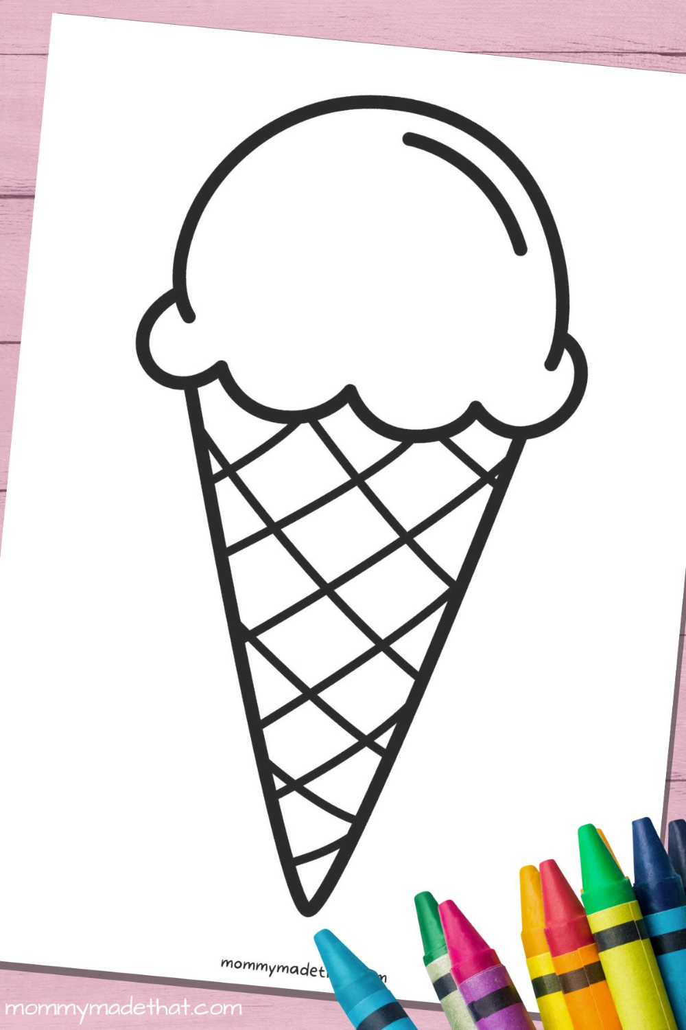 Fun Ice Cream Cone Templates For Crafts &amp;amp; Coloring | Ice Cream with Ice Cream Cone Template Free Printable