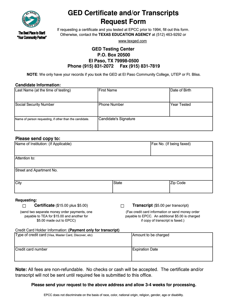 Ged Certificate Template - Fill Online, Printable, Fillable, Blank with regard to Free Printable Ged Transcripts