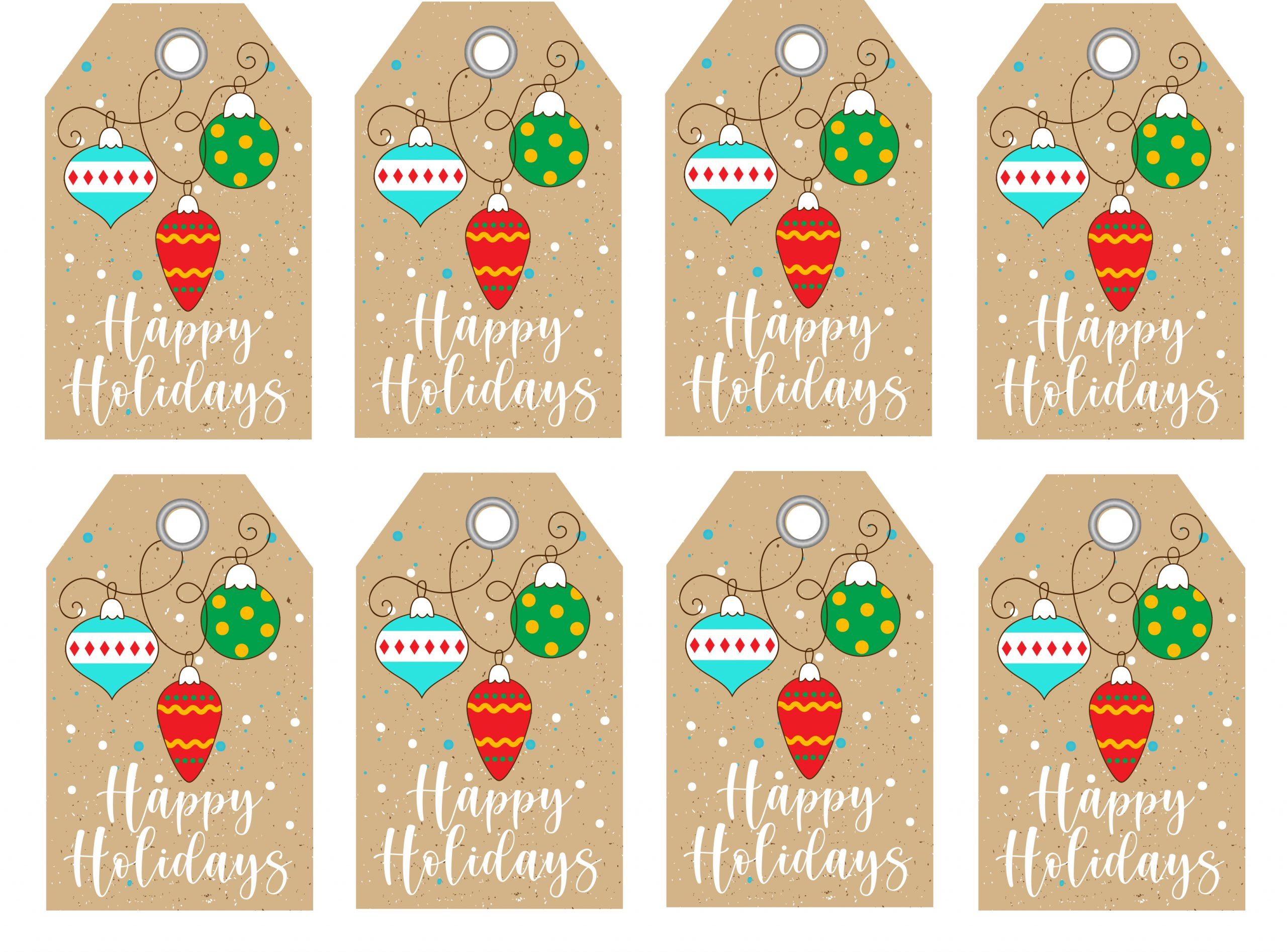 Get Free Printable Gift Tags – Texas Farm Bureau – Table Top with regard to Free Printable Happy Holidays Gift Tags