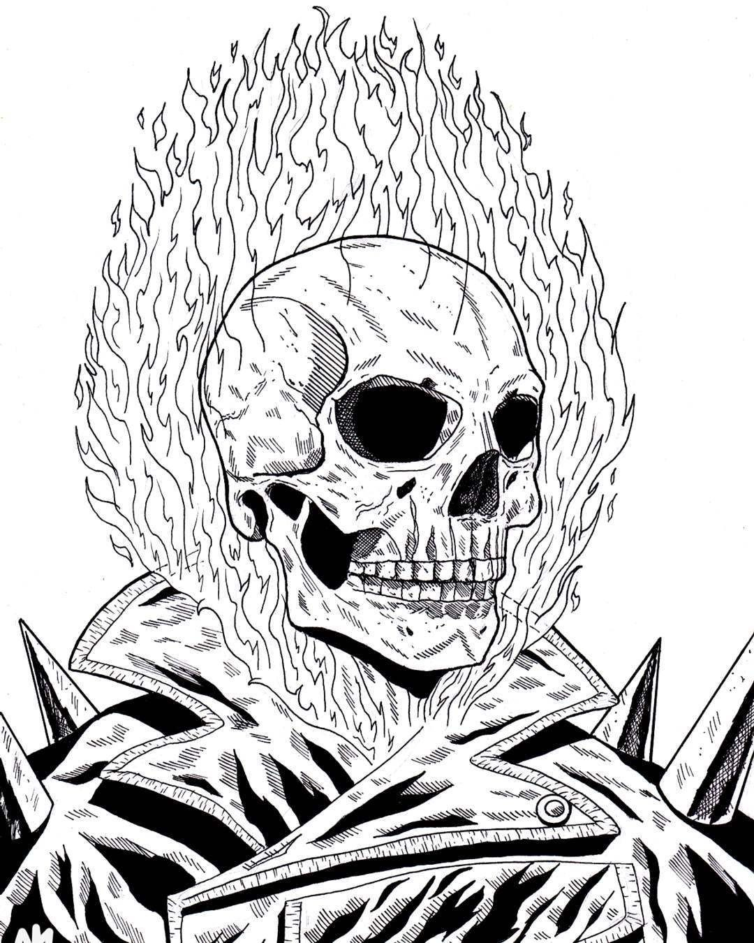 Get Ghost Rider Coloring Pages Pdf Here - Coloringfolder regarding Free Printable Ghost Rider Coloring Pages