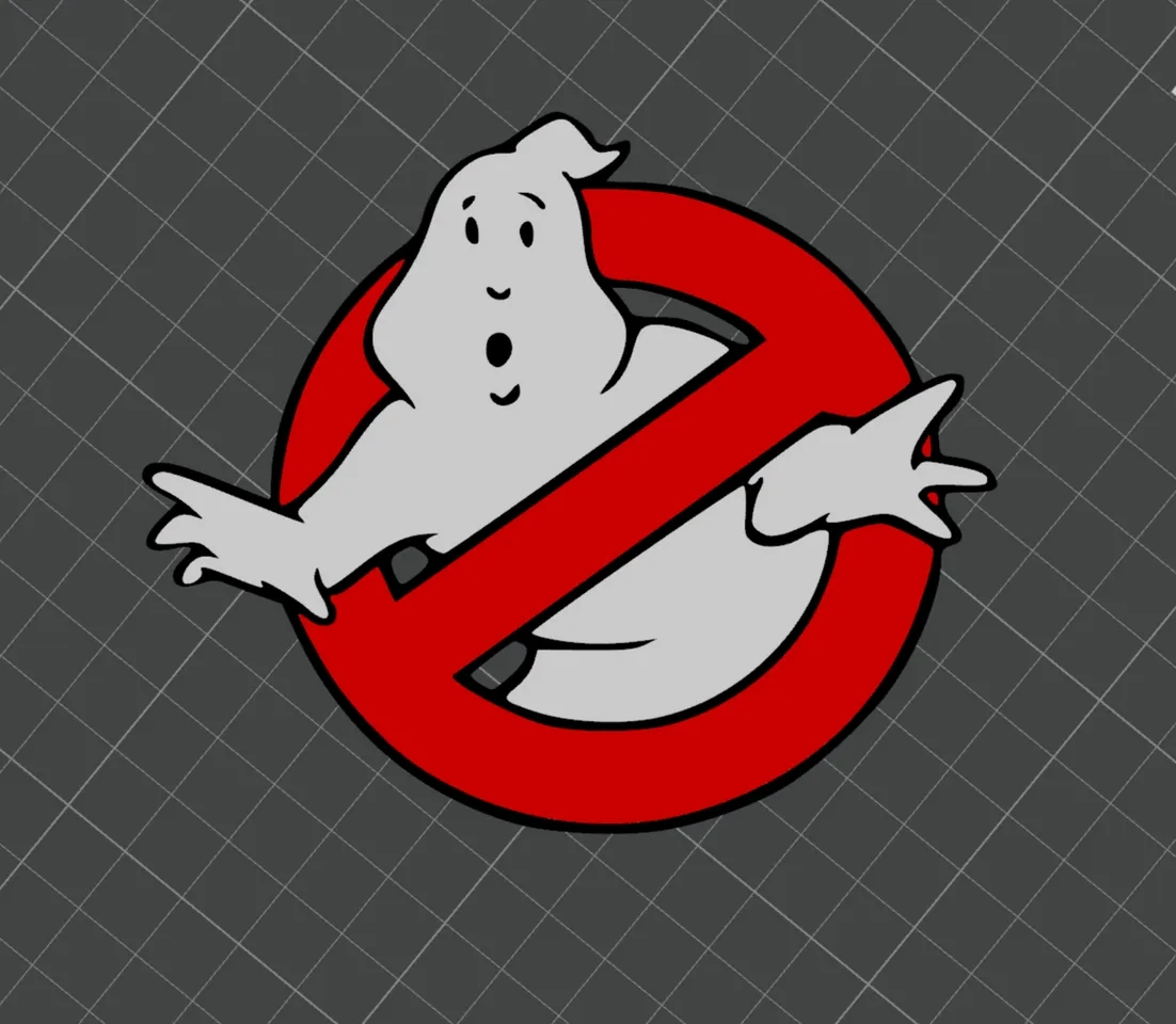 Ghostbusters Logo Multicoloromegapoint | Download Free Stl within Ghostbusters Free Printables