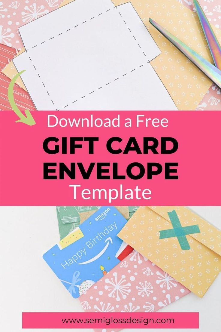 Gift Card Holder Template - Free Printable Template | Gift Card inside Free Printable Gift Card Envelope Template