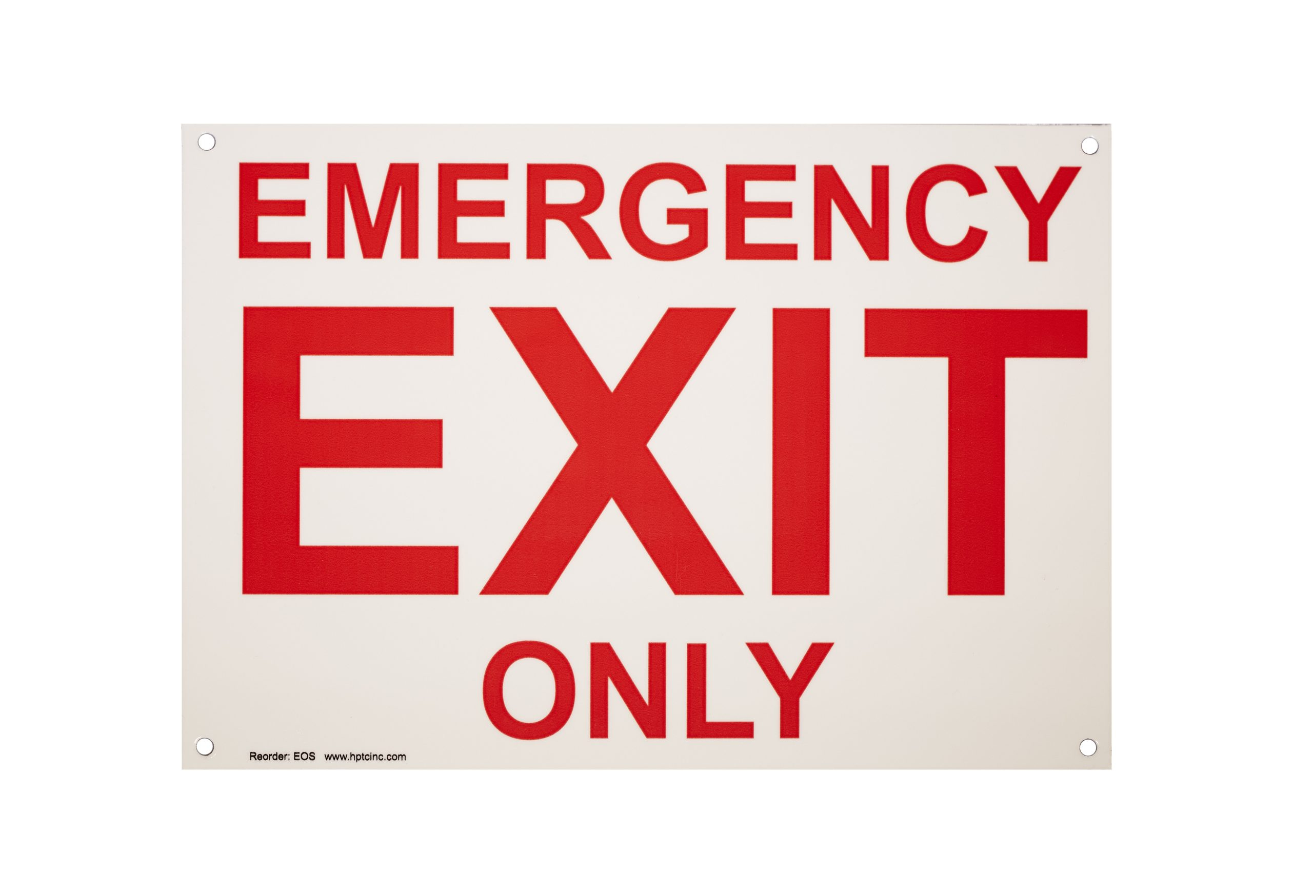 Glow-In-The-Dark &amp;quot;Emergency Exit Only&amp;quot; Sign (10X7) - Compliance in Free Printable Emergency Exit Only Signs