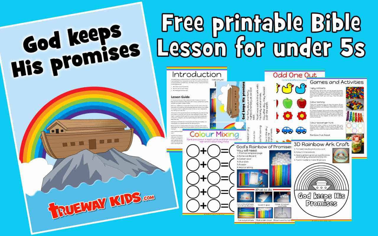 God Keeps His Promises – Free Printable Bible Lesson For Kids within Free Printable Bible Lessons For Toddlers