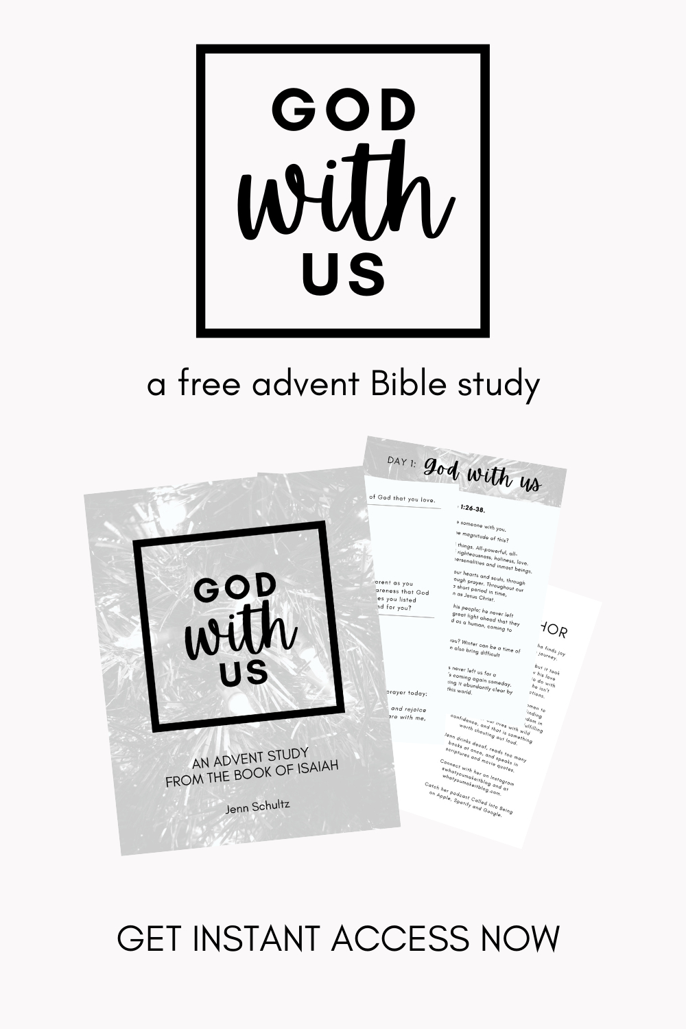 God With Us: A Free Advent Bible Study | Jenn Schultz pertaining to Free Printable Advent Bible Study