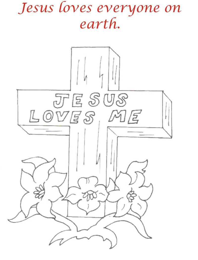 Good Friday Coloring Printable Page For Kids 2 for Free Printable Good Friday Coloring Pages