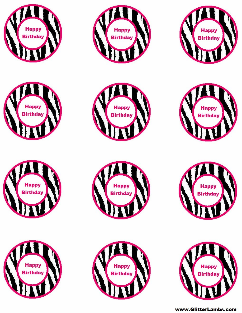 Gorgeous Zebra Party Free Printable Kit. - Oh My Fiesta! In English with Free Printable Zebra Print Birthday Invitations