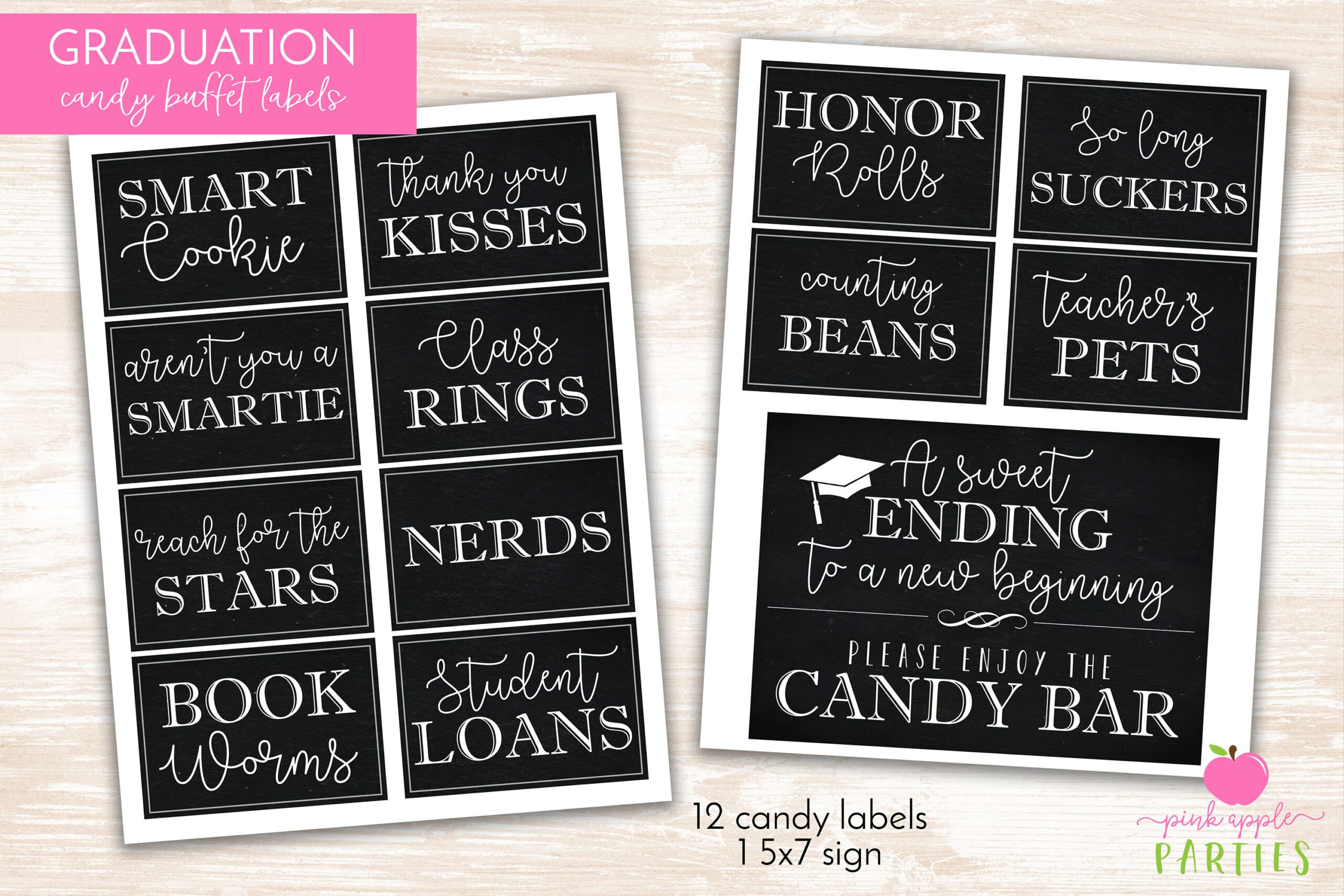 Graduation Candy Labels Printable Graduation Party Candy Buffet intended for Free Printable Candy Table Labels