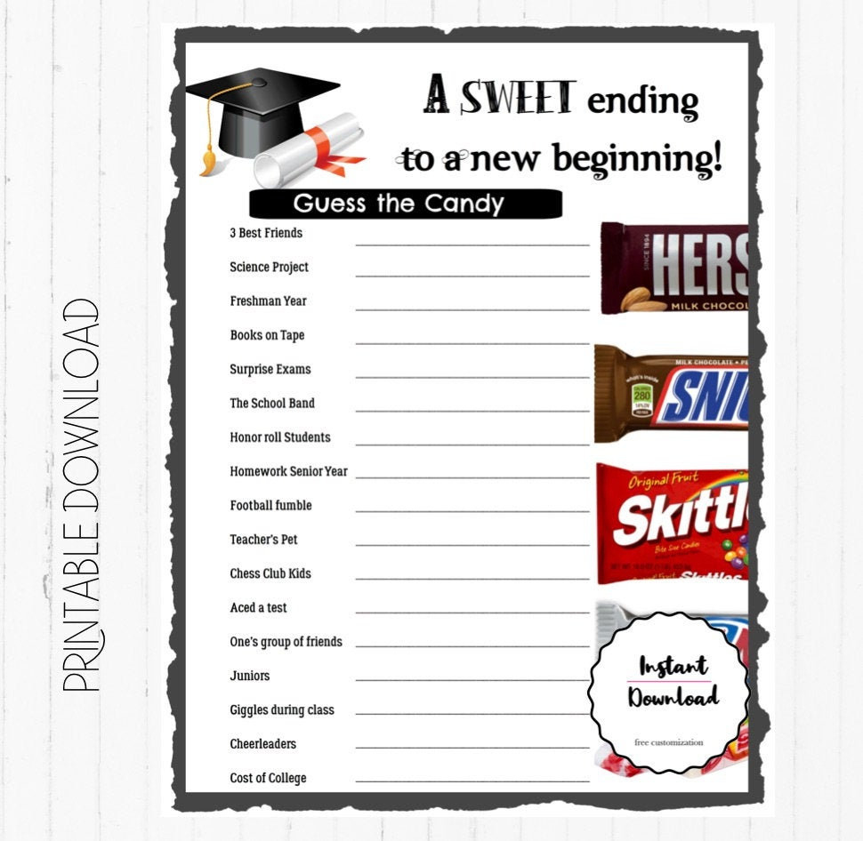 Graduation Party Games, Graduation Party Printables, Graduation inside Free Printable Graduation Party Games