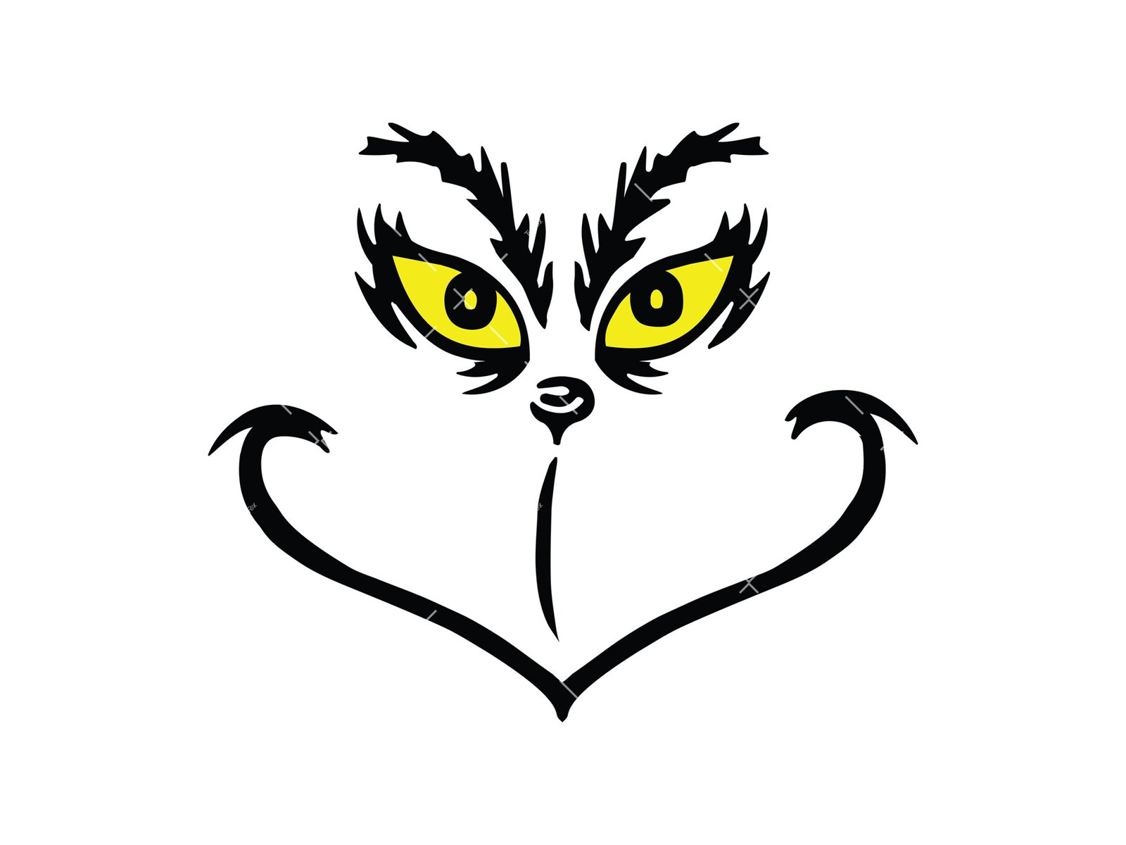 Grinch Svg, Png, Pdf, Grinch Face Cut File, My Day Grinch Svg intended for Free Printable Grinch Face Template