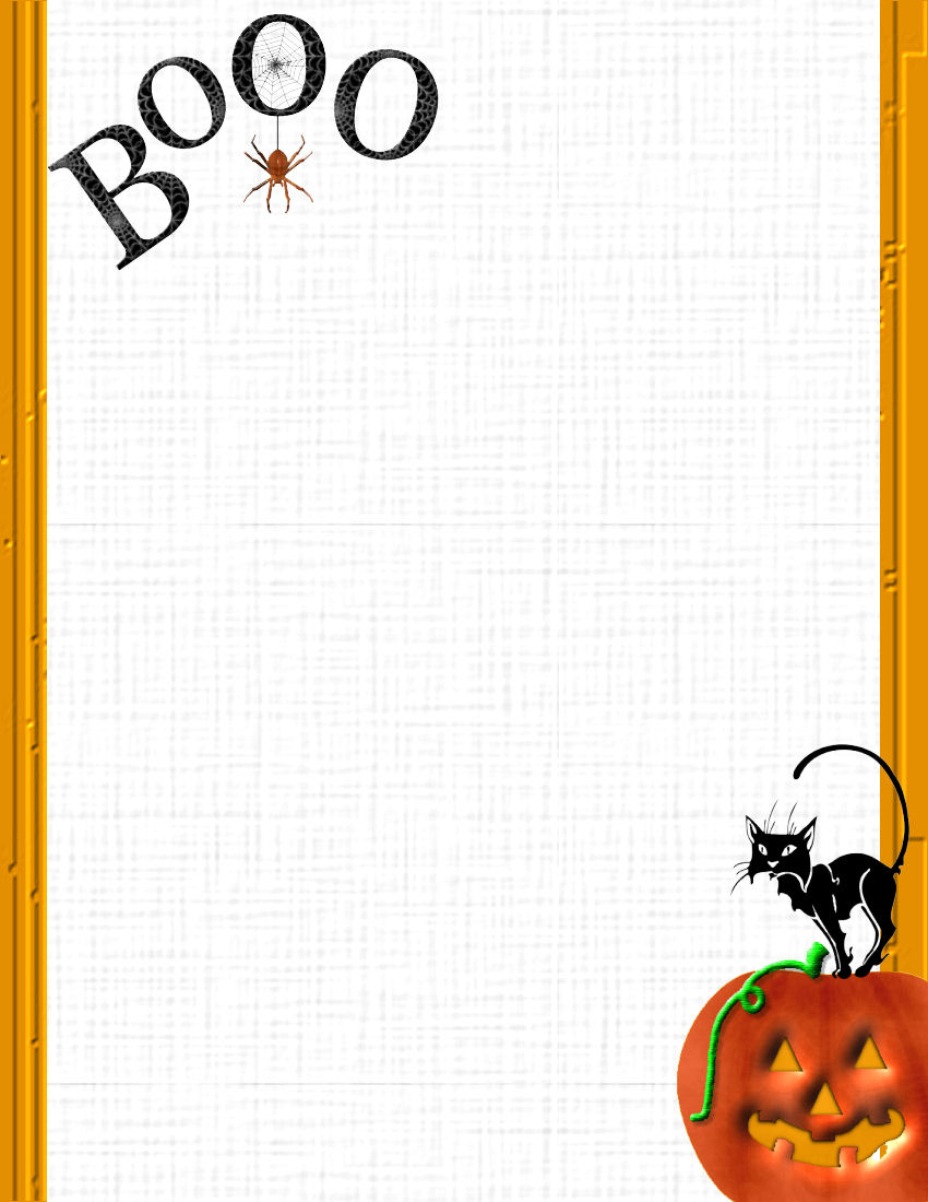 Halloween 1 Free-Stationery Template Downloads for Free Printable Halloween Stationery