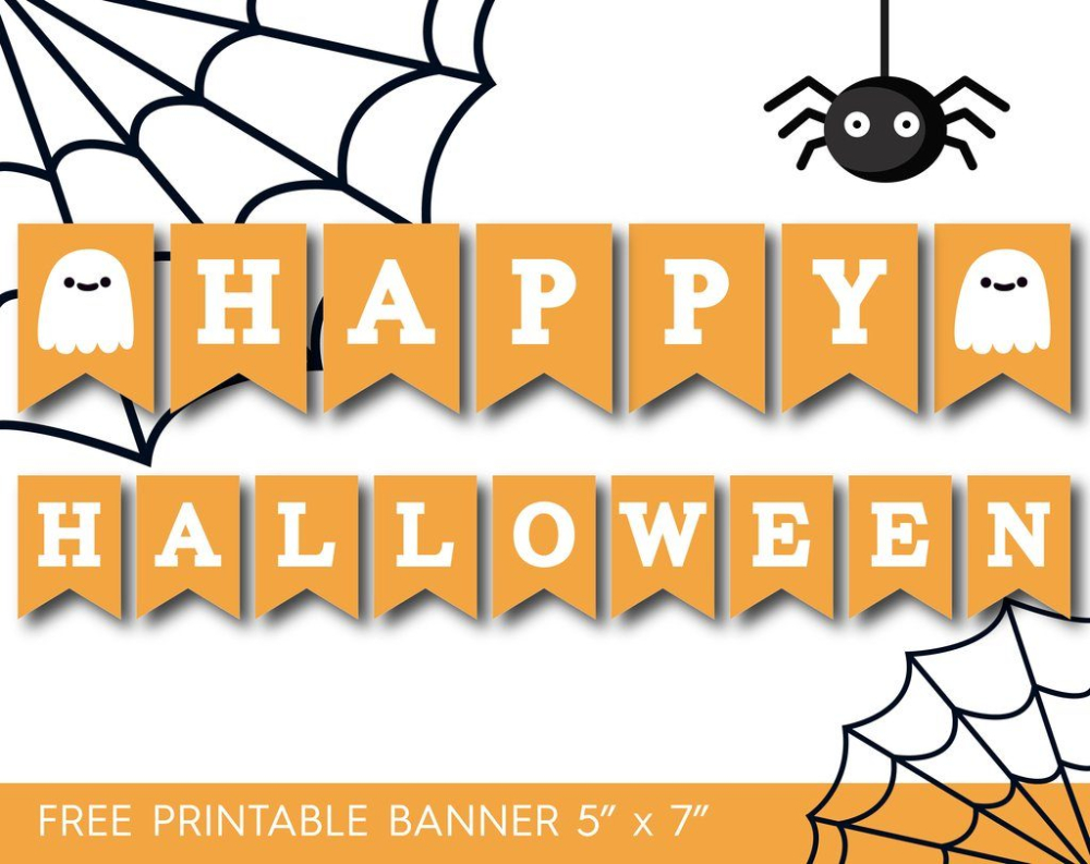 Halloween Banner Templates (4) - Templates Example | Templates Example regarding Free Printable Halloween Banner Templates