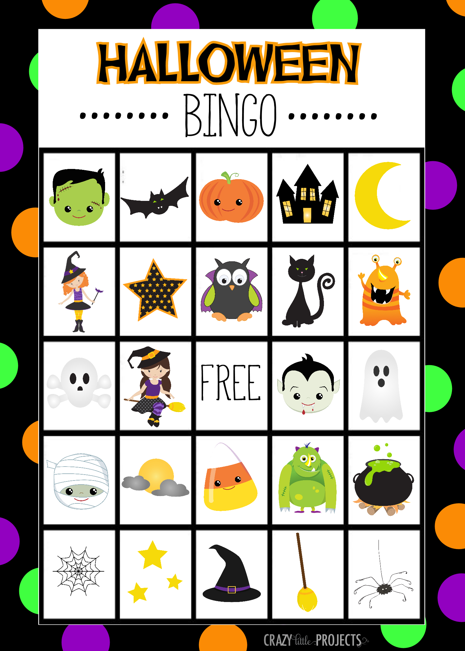 Halloween Bingo Board | Halloween Preschool, School Halloween in Free Printable Halloween Bingo