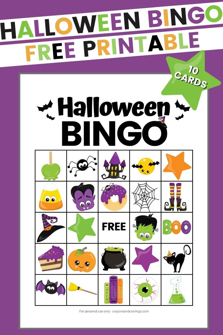 Halloween Bingo Free Printable Halloween Game For Kids with regard to Free Printable Halloween Bingo Cards