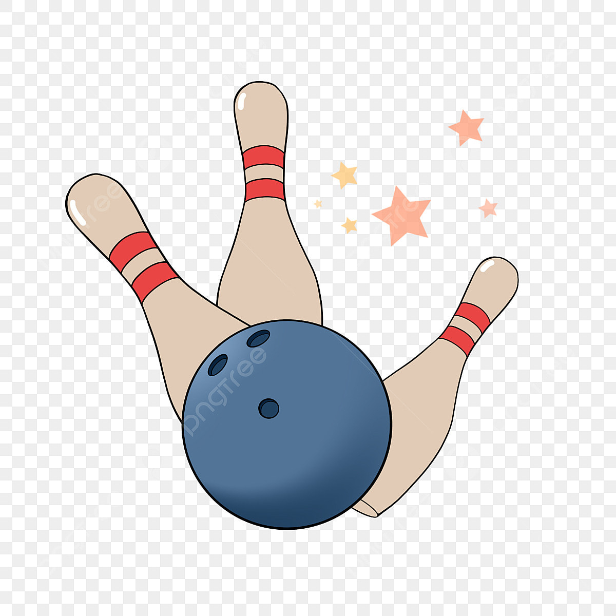 Hands Bowl Clipart Transparent Background, Cartoon Hand Drawn throughout Free Printable Bowling Clipart