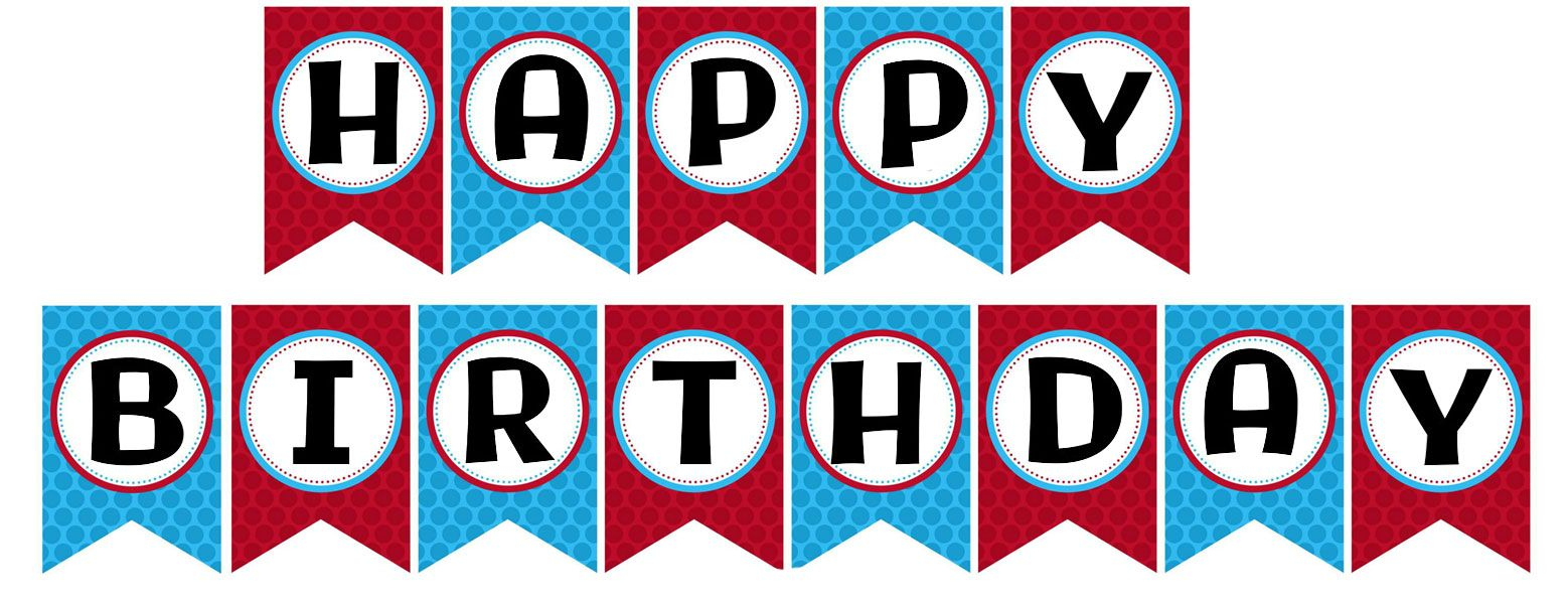 Happy Birthday Banner Printable | Printablee | Birthday Banner regarding Free Printable Birthday Banner