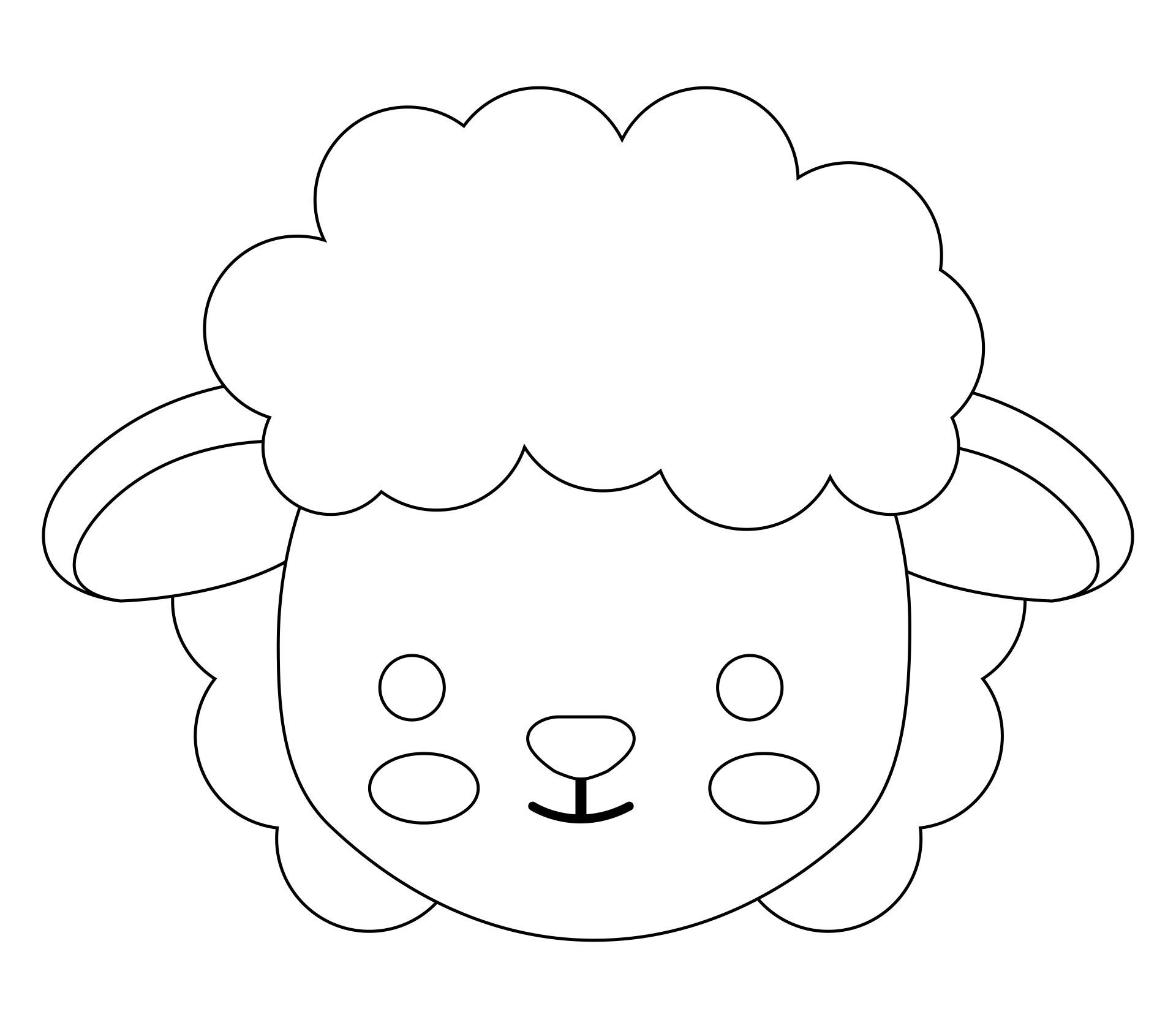 Head Template - 10 Free Pdf Printables | Printablee | Sheep pertaining to Free Printable Sheep Mask