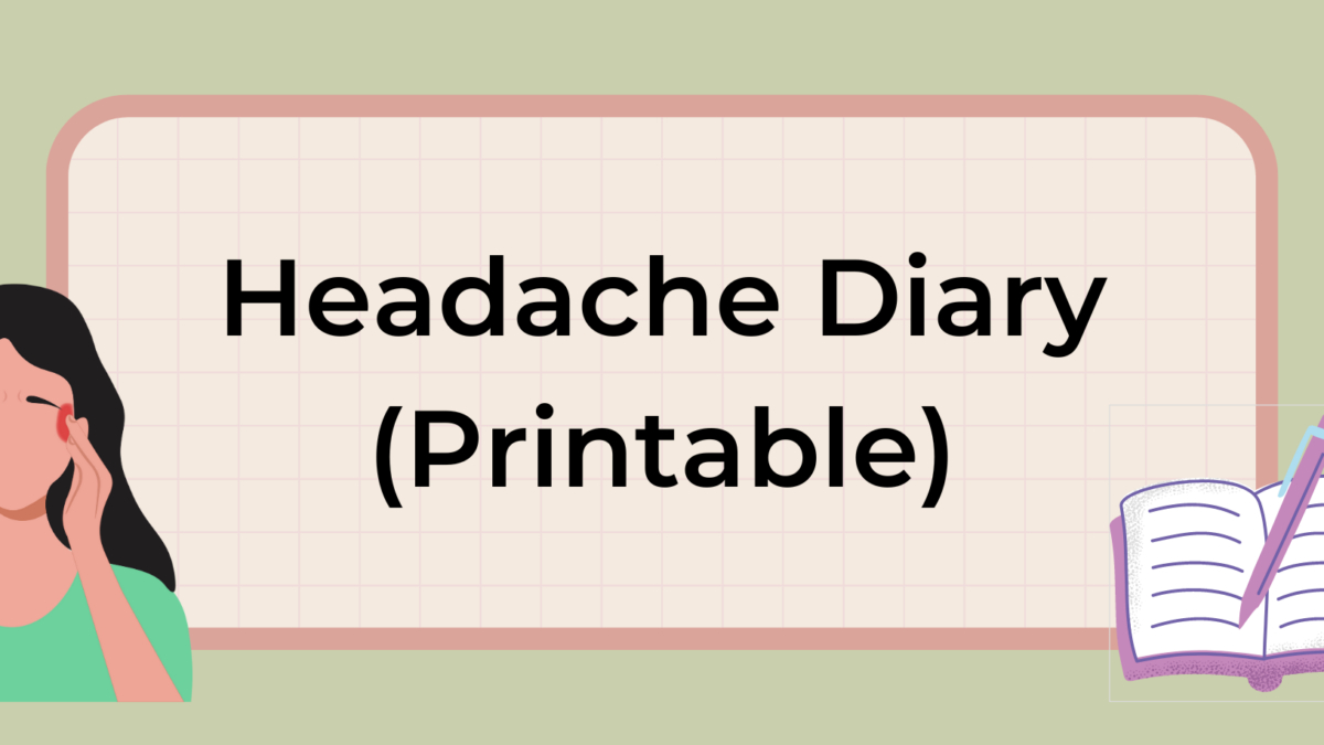 Headache Diary: Printable Pdf, Template And App with regard to Free Printable Headache Diary