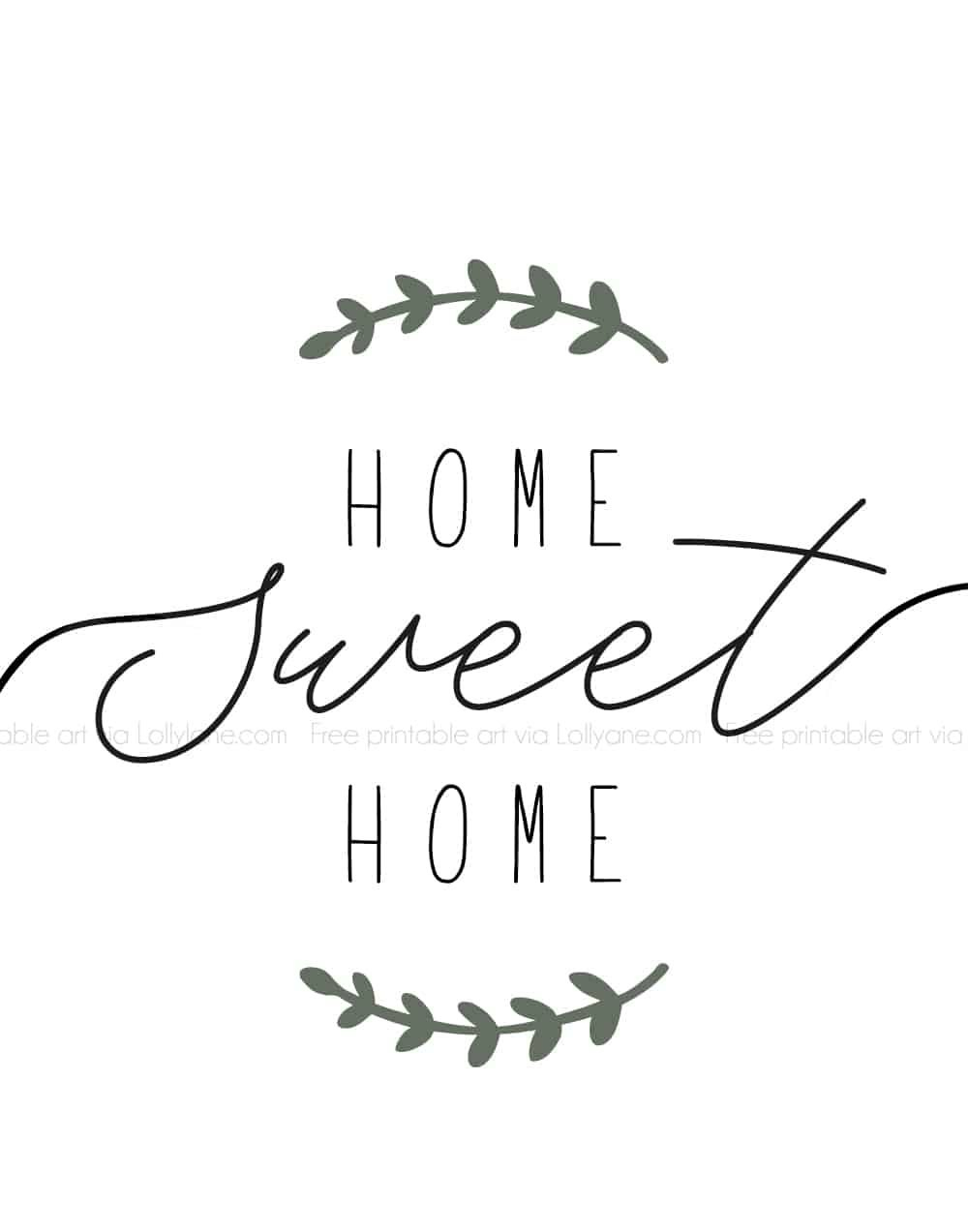 Home Sweet Home&amp;quot; Printable Farmhouse Art | Farmhouse Art, Sweet inside Home Sweet Home Free Printable