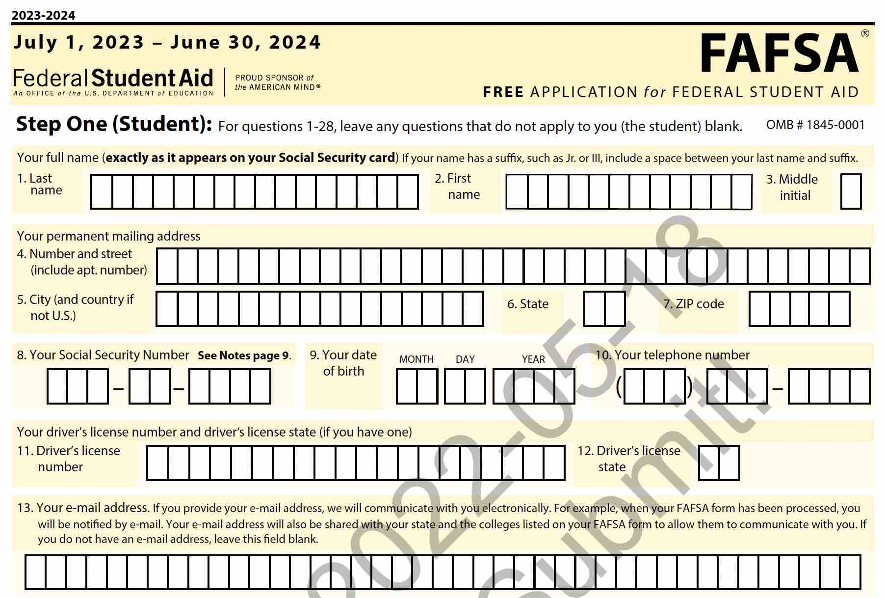 How Do I Print My Fafsa Form with Free Printable Fafsa Form