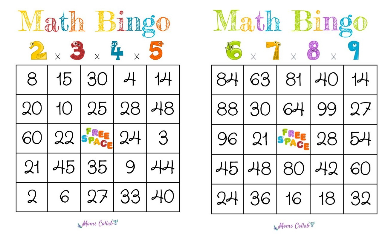 How To Make A Math Bingo Game To Help Kids Learn Arithmetic in Math Bingo Free Printable