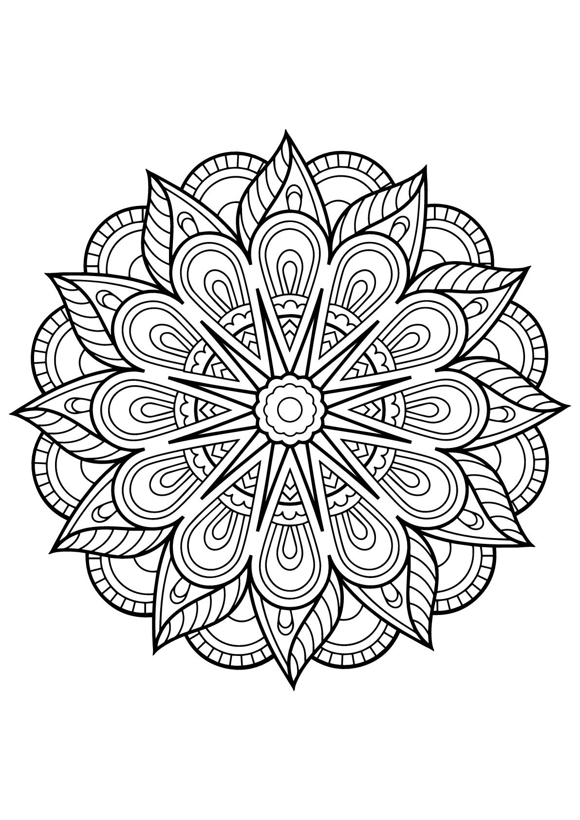 Incredible Mandala Coloring Page for Free Printable Mandala Coloring Pages for Adults