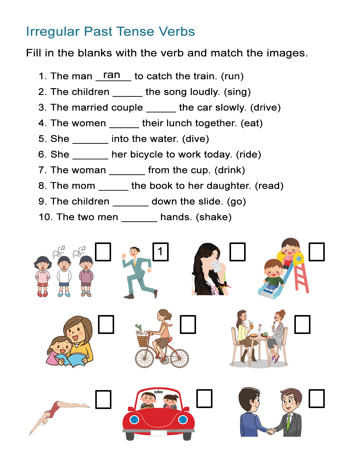 Irregular Past Tense Verbs Worksheet - All Esl inside Free Printable Past Tense Verbs Worksheets