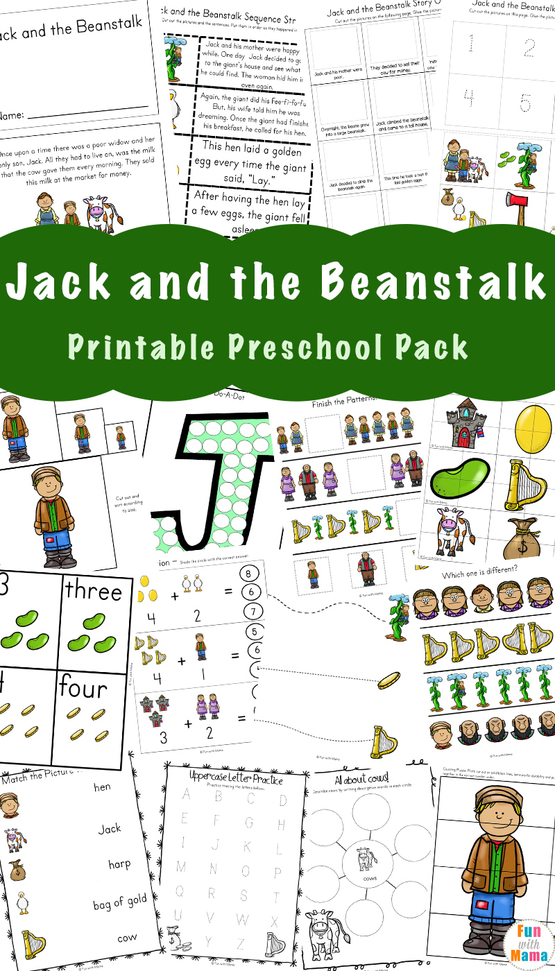 Jack And The Beanstalk Activities - Fun With Mama intended for Jack and the Beanstalk Free Printable Activities