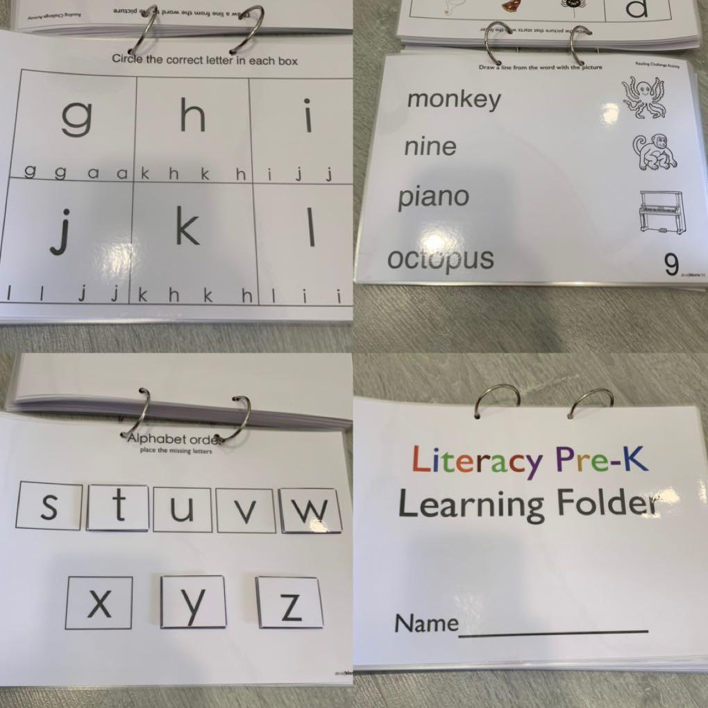 Jady A Literary Pre-K Learning Folder pertaining to Jady a Free Printables